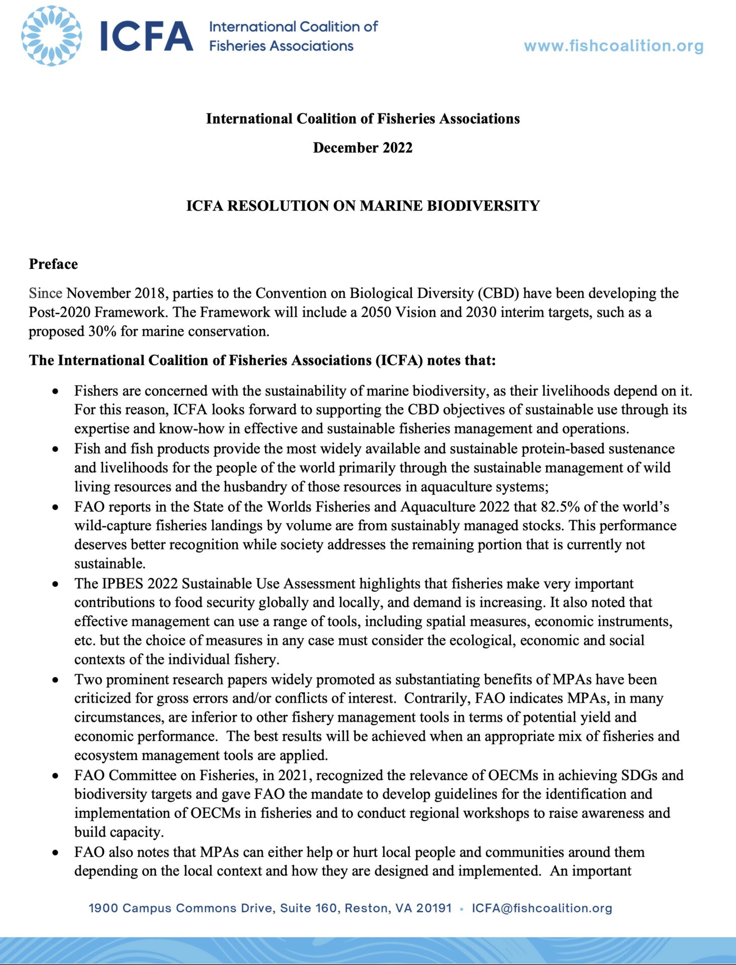 2022 ICFA MPA Resolution